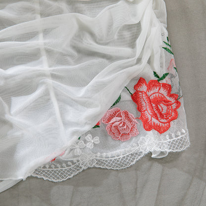 H-04374 Floral Embroidered Mesh Cami Dress Set – product image 19