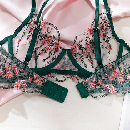 Floral Embroidered Mesh Lingerie 2-Piece Set – product image 21