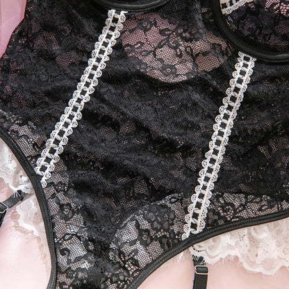 Lace backless bodysuit product detail image 36