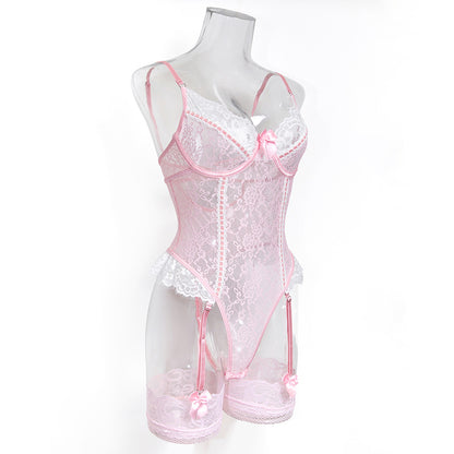 Lace backless bodysuit product detail image 15