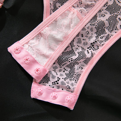 Lace backless bodysuit product detail image 23